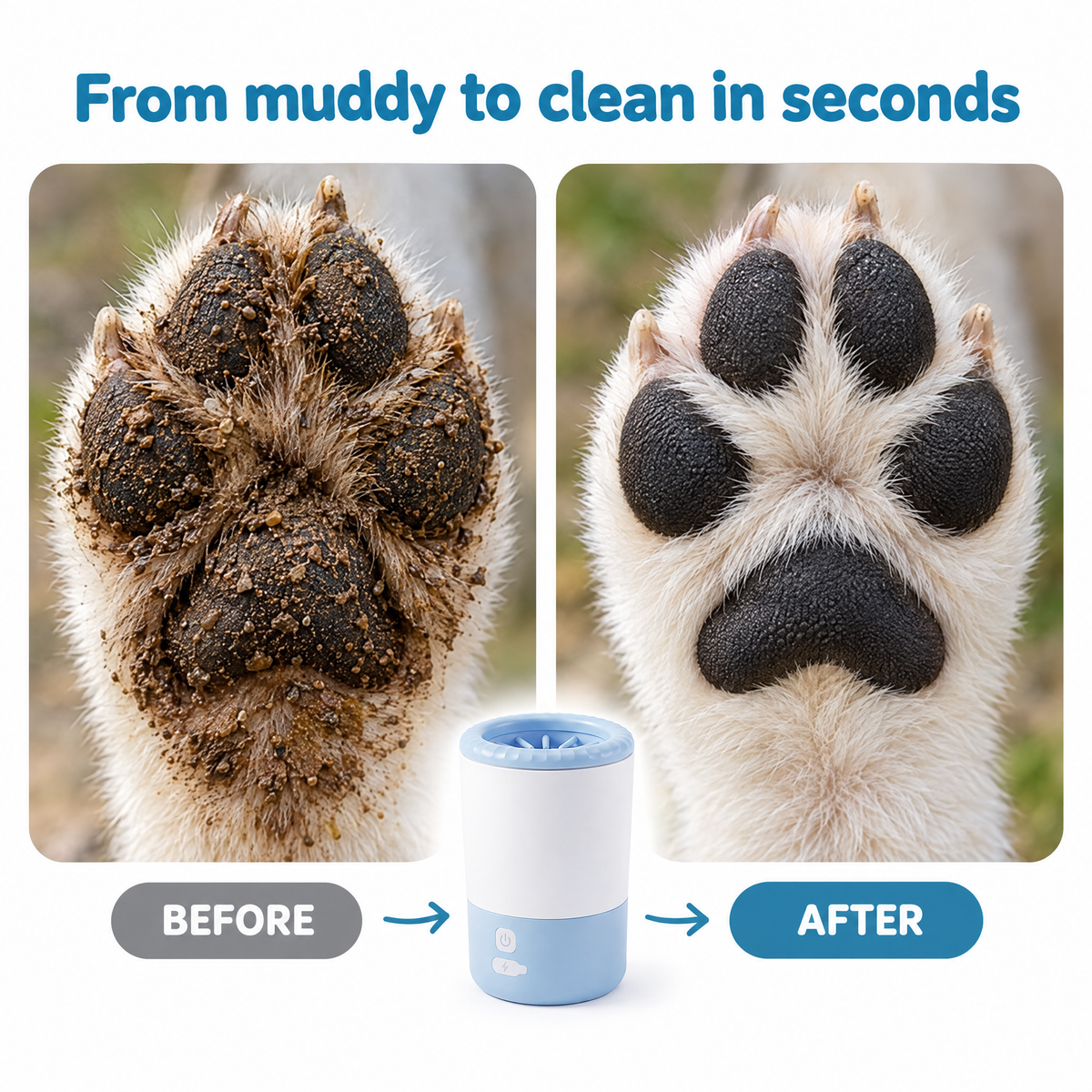 Electric Paw Cleaner for Clean Paws